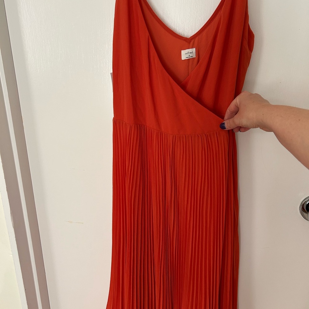 Elegant Orange Sleeveless Dress Wilfred